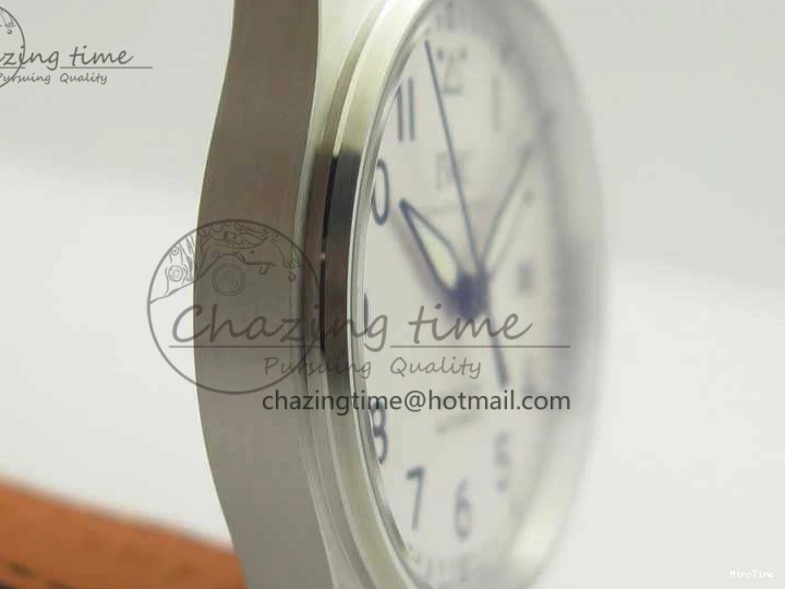 MIROTIME 0326 Efficient Mark XVIII Le Petit Prince IW327001 SS MKS 1:1 Best Edition White Dial On Leather Strap MIYOTA9015 V 7220